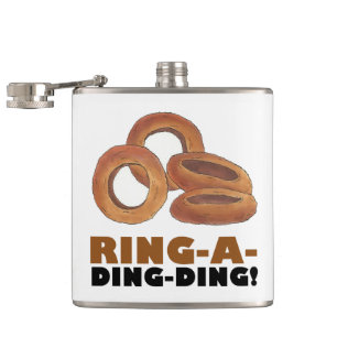 Ring-a-Ding-Ding Personalised Wedding Gag Gift Hip Flask