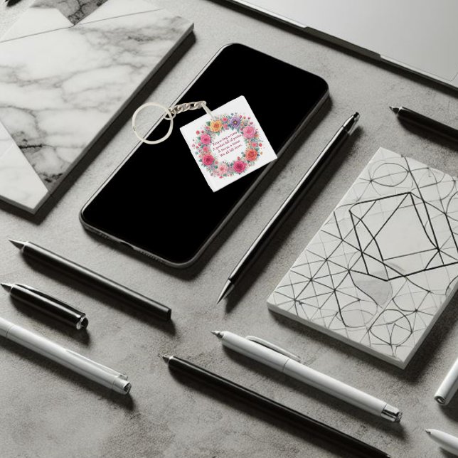 "Ring a Ring O Roses" beautiful Key Ring (Beautiful keychain English Nursery Rhyme.)