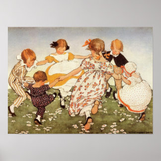 Ring-A-Round A Rosie Nursery Rhyme Poster