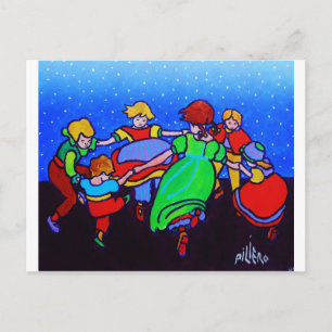 Ring Around the Rosie two Postcard