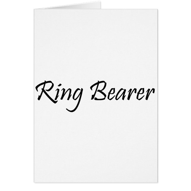 Ring Bearer (Front)