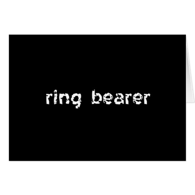 Ring Bearer (Front Horizontal)