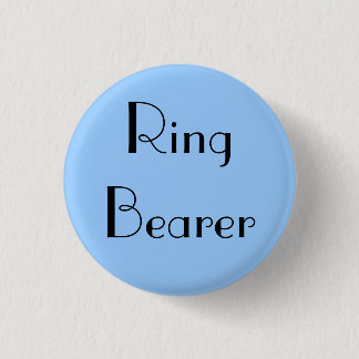 Ring Bearer 3 Cm Round Badge