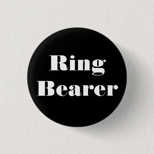 Ring Bearer 3 Cm Round Badge