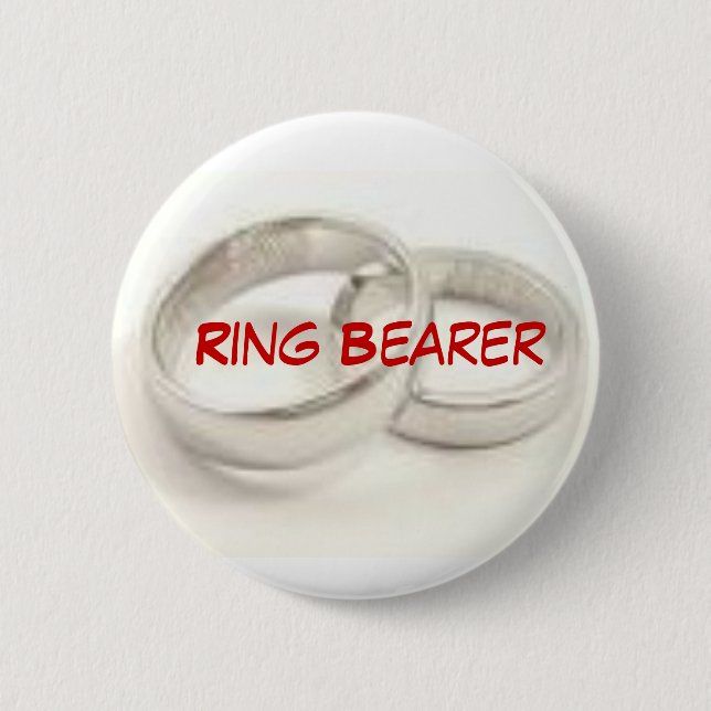 Ring Bearer 6 Cm Round Badge (Front)
