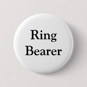 Ring Bearer 6 Cm Round Badge