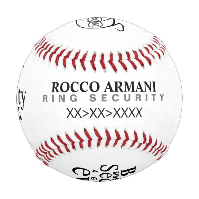 Ring Bearer Baseball (Back)