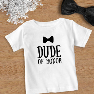 Ring Bearer Bridal Party Wedding Dude of Honour Toddler T-Shirt