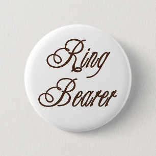 Ring Bearer Classy Browns 6 Cm Round Badge