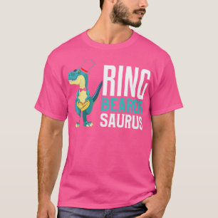 Ring Bearer Dinosaur Ring Saurus Rex Wedding T-Shirt