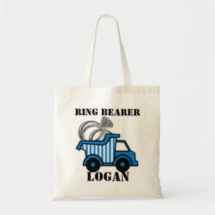 Ring Bearer Dump Truck Blue Tote Bag