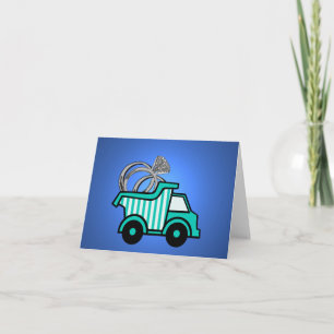 Ring Bearer Dump Truck Card