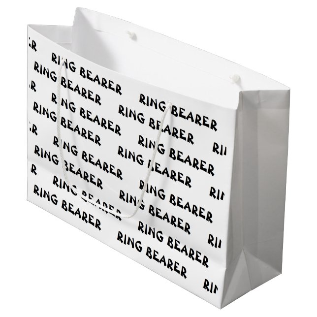 "Ring Bearer" Gift Bag (Front Angled)