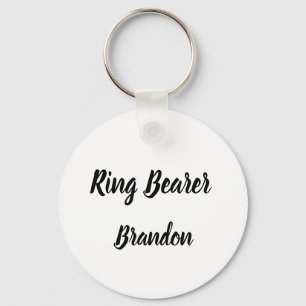Ring Bearer Gift Custom Name Gifts Wedding Key Ring