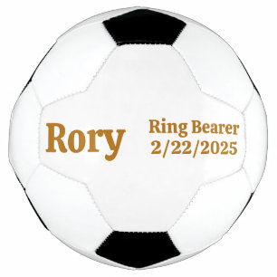 Ring Bearer Gift, Personalised Football