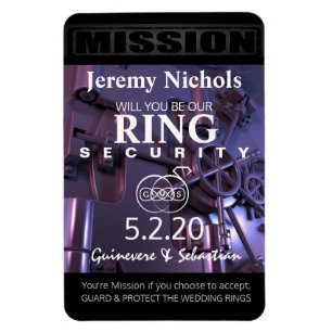 Ring Bearer Invitation Magnet