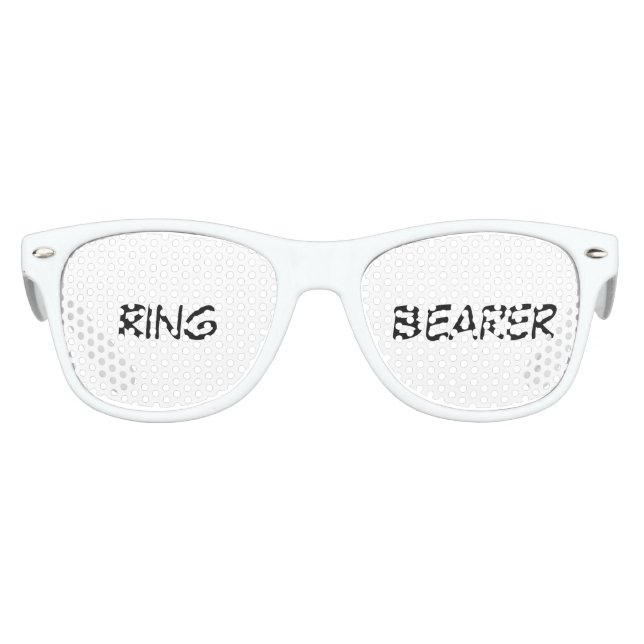 "Ring Bearer" Party Shades (Front)