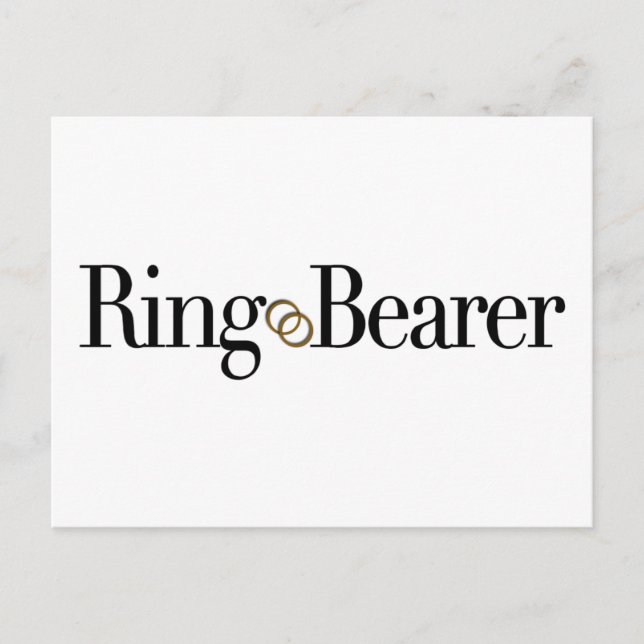 Ring Bearer Postcard (Front)