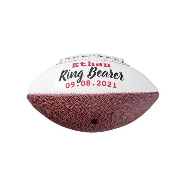 Ring Bearer Proposal Gift Mini Football American Football (Rotated 270)