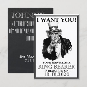Ring Bearer Proposal Invitation