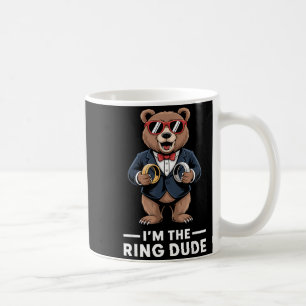 Ring Bearer Ring Security Funny Wedding Party Bear Coffee Mug