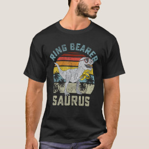 Ring Bearer Saurus Dinosaur Wedding Rex Ring Secur T-Shirt