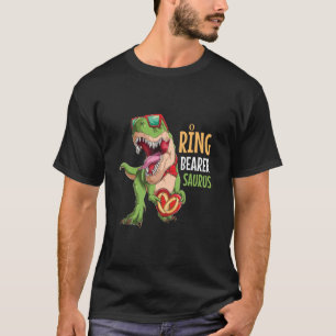 Ring Bearer Saurus Tux T Rex Dinosaur Wedding Gift T-Shirt