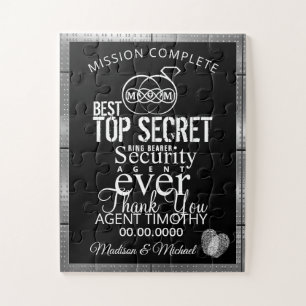 Ring Bearer Security Agent Thank You Puzzle