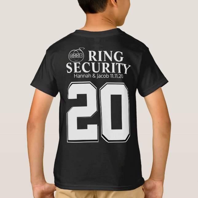 Ring Bearer Security T Shirt (Back)