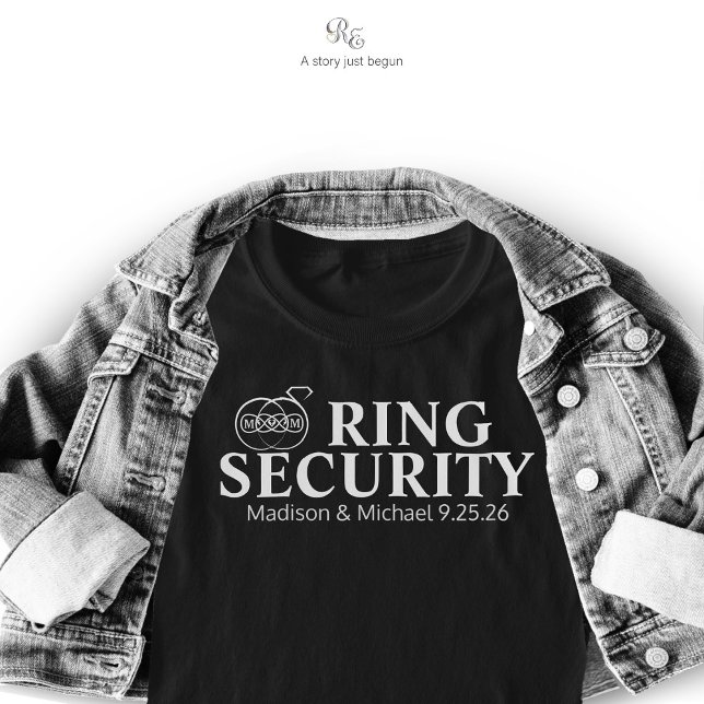 Ring Bearer Security T Shirt (Adorable and mission ready! This Ring Bearer Security tee styled with a classic denim )