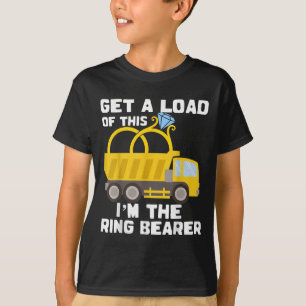 Ring Bearer Shirt Funny Wedding Truck Boys Gift Id