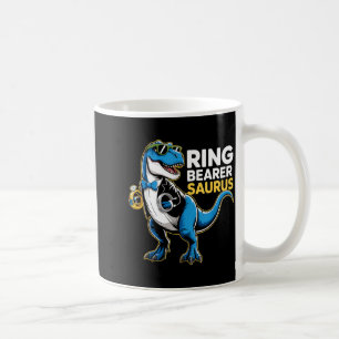 Ring Bearer T-rex Dino Funny Wedding Party Ring Di Coffee Mug