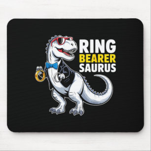 Ring Bearer T-Rex Dinosaur Funny Wedding Party Mouse Mat