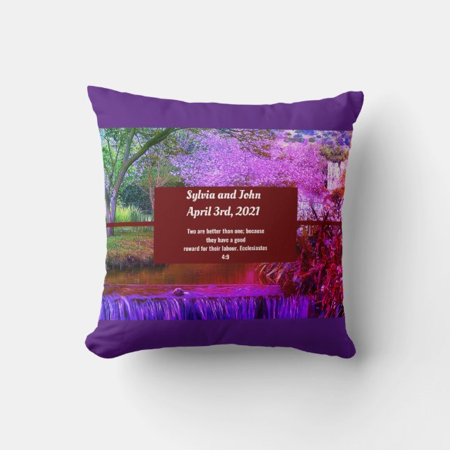 Ring Bearer Throw Pillow (Front)