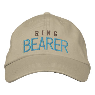 Ring bearer wedding bachelor blue baseball cap