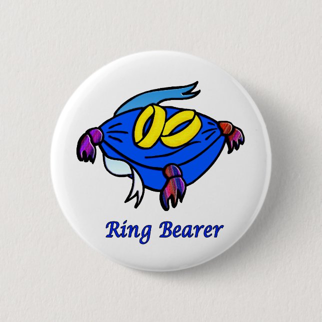 Ring Bearer Wedding ID Button (Front)