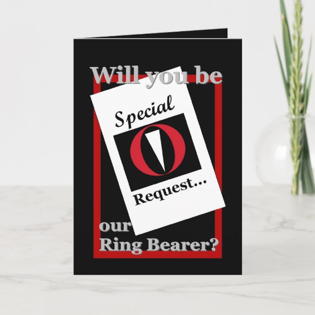 RING BEARER Wedding Invitation - Special Request (Front)
