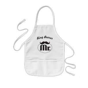 Ring Bearer Wedding Party Gifts Kids Apron