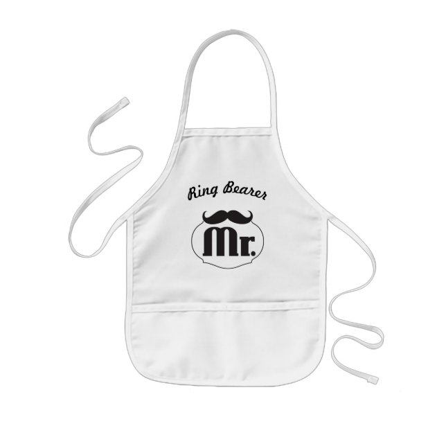 Ring Bearer Wedding Party Gifts Kids Apron (Front)