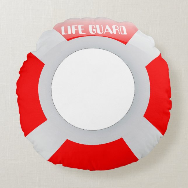 Ring Buoy Round Pillow (Front)