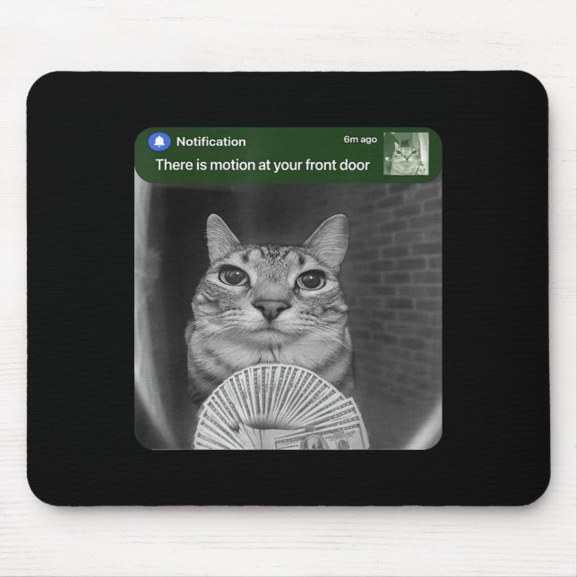 Ring Cat With Motion Meme  Mouse Mat (Front)