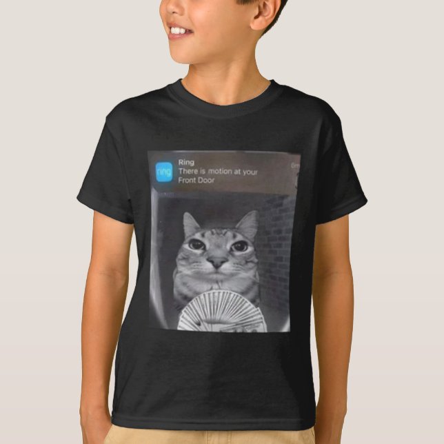 Ring Cat With Motion Meme  T-Shirt (Front)