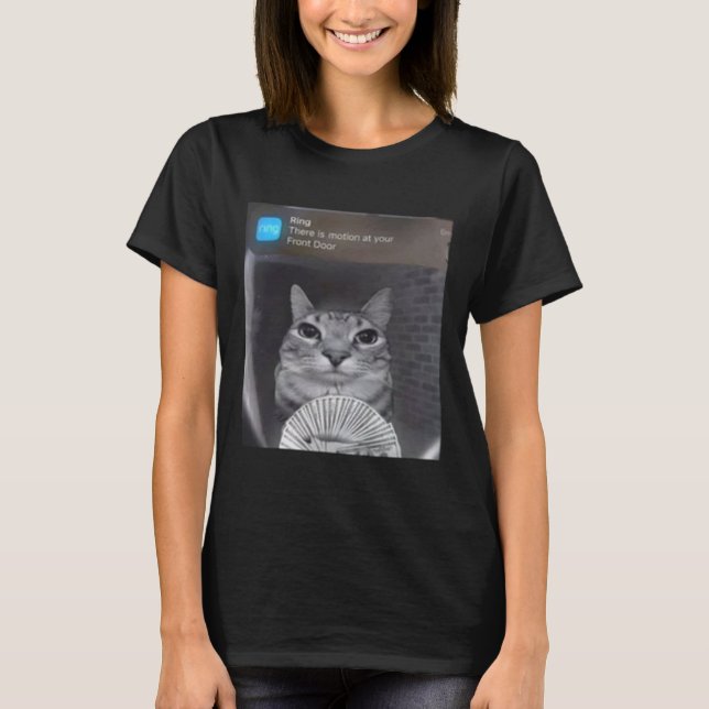 Ring Cat With Motion Meme  T-Shirt (Front)