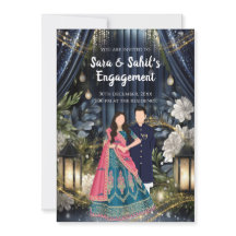 Ring Ceremony invite Indian Engagement invitation