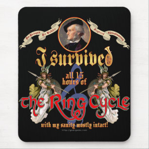 Ring Cycle Survivor Mouse Mat