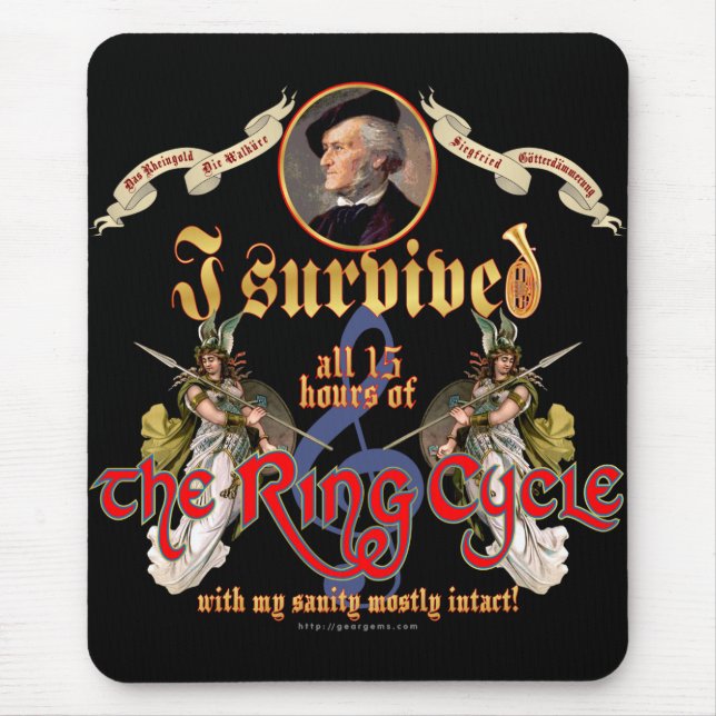 Ring Cycle Survivor Mouse Mat (Front)