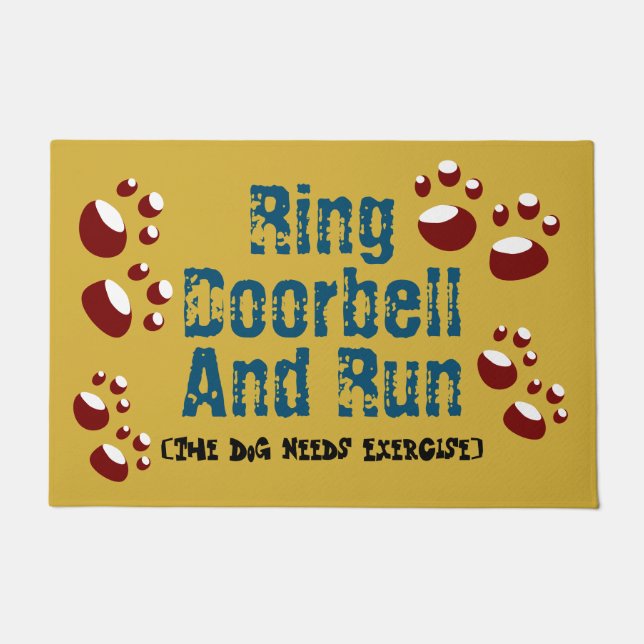 Ring Doorbell And Run Doormat (Front)