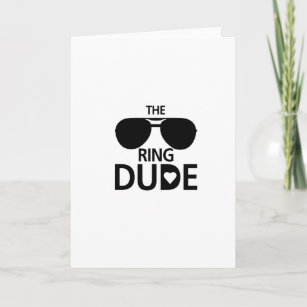 Ring Dude kids — Boys ring bearer wedding Card