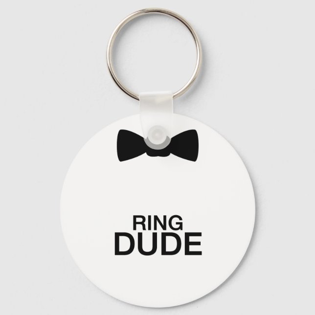Ring Dude kids - Boys ring bearer wedding Key Ring (Front)