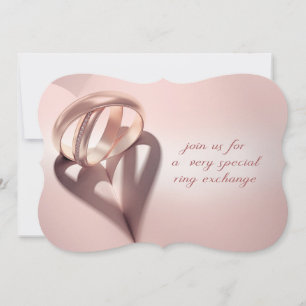Ring Exchange Wedding Invitation